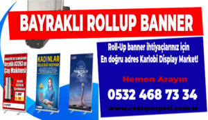 Bayraklı Rollup Banner