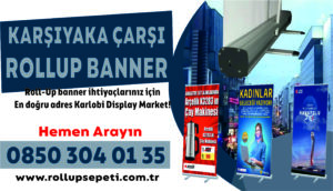 İzmir Karşıyaka Çarşı Rollup Banner