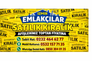 İzmirde Emlakcı Brandası 