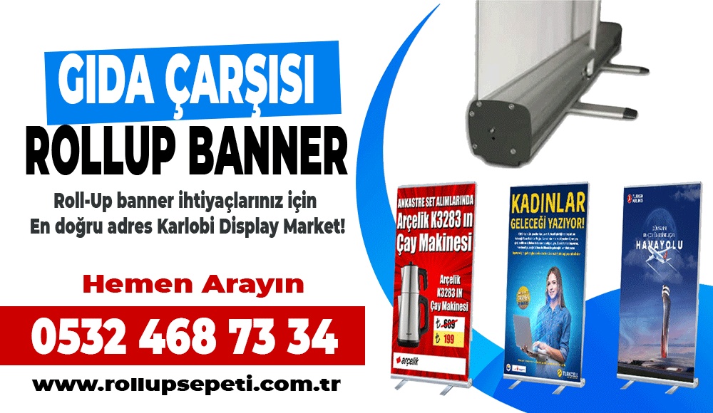 Gıda Çarşısı Rollup Banner