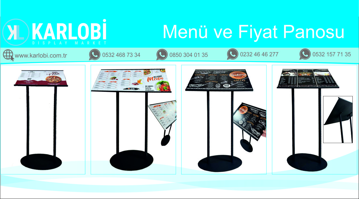 Cafe Fiyat Menü Tabelası