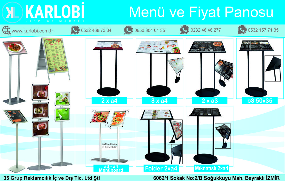 Restaurant Menü Fiyat Panosu