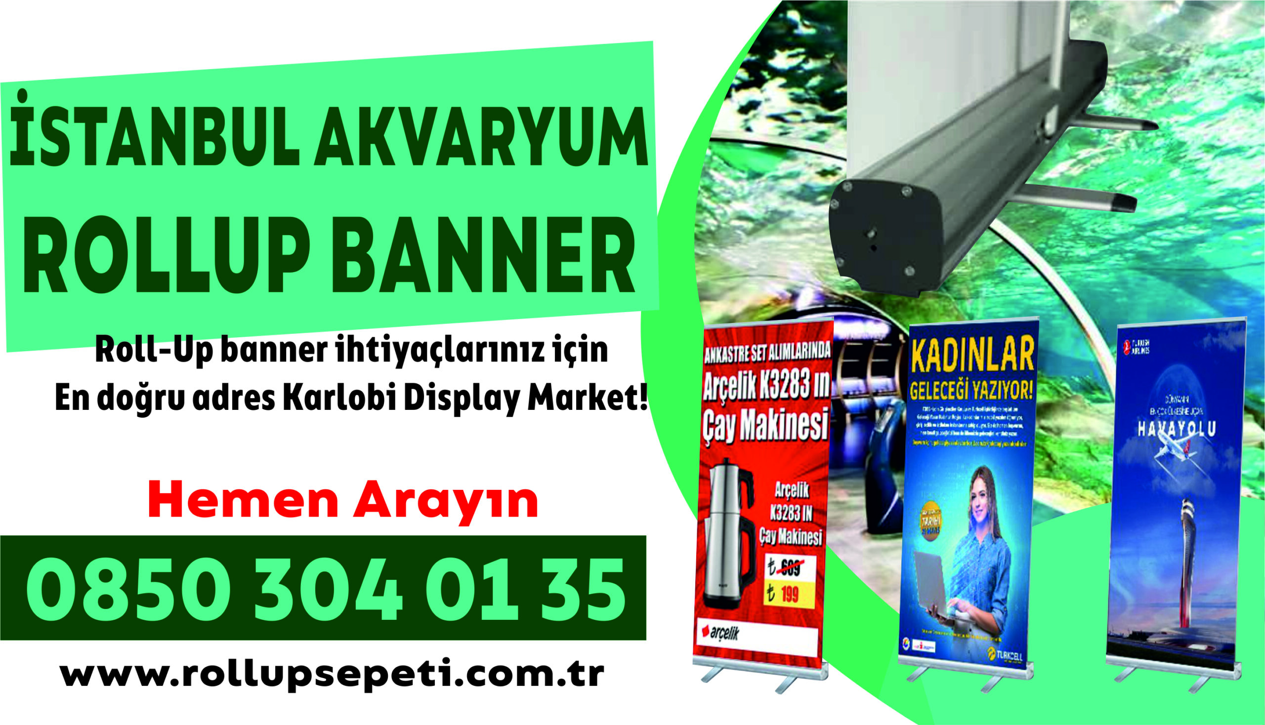 İstanbul Akvaryum Rollup Banner