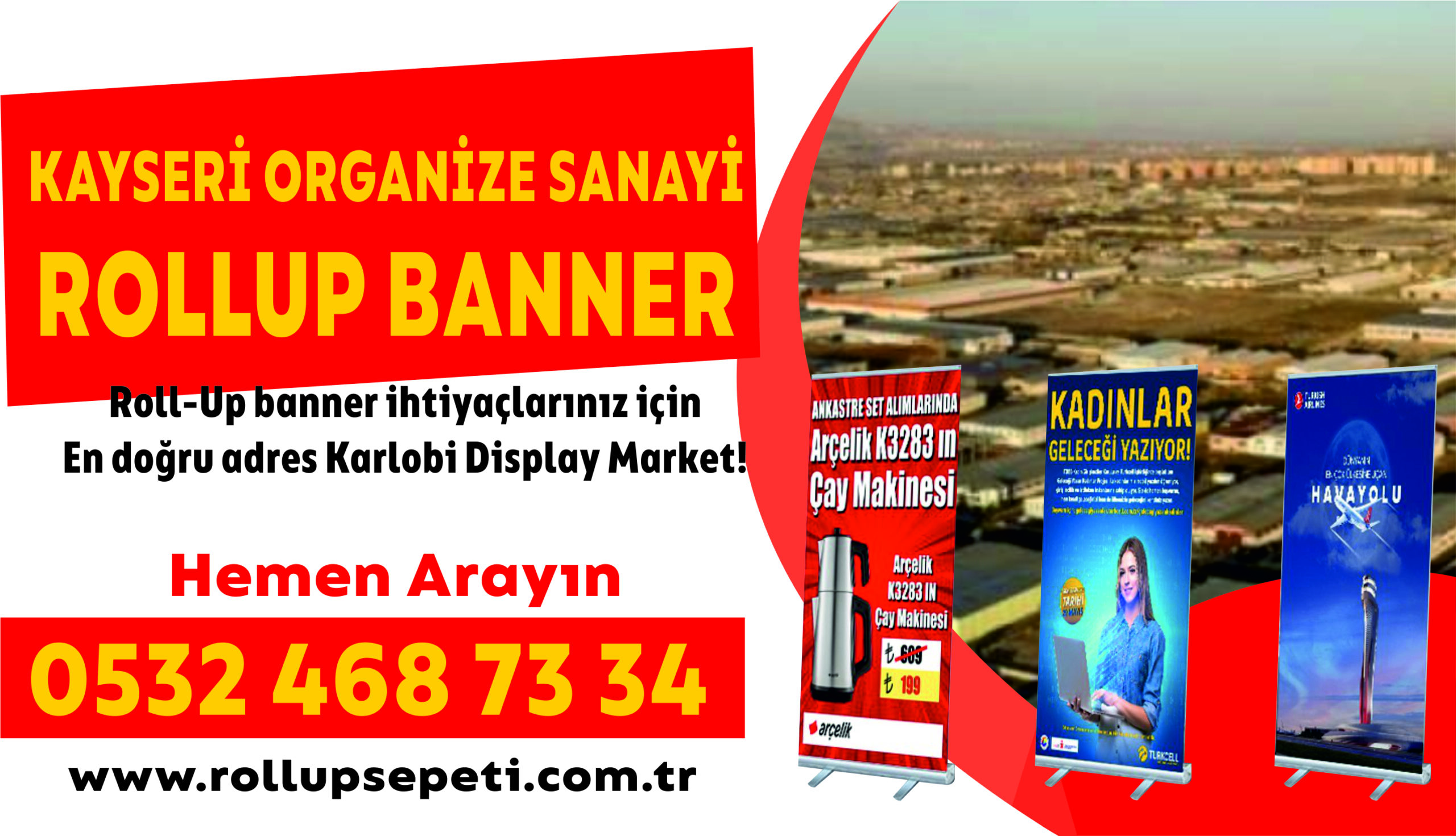 Kayseri Organize Sanayi Rollup Banner