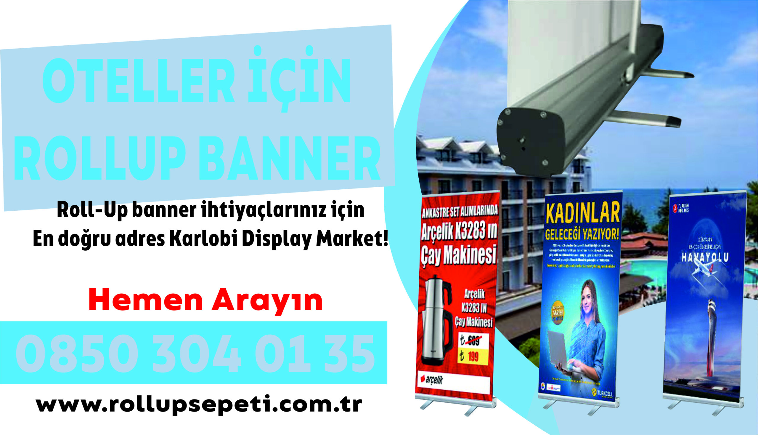 Oteller İçin Rollup Banner