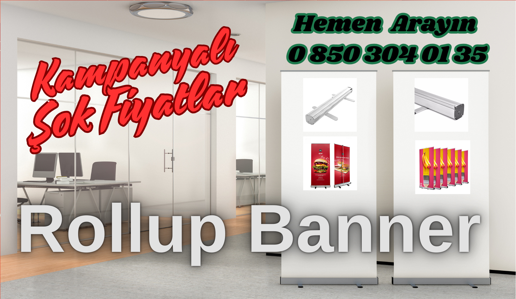 Roll Banner Satan Firmalar Karlobi Display Market