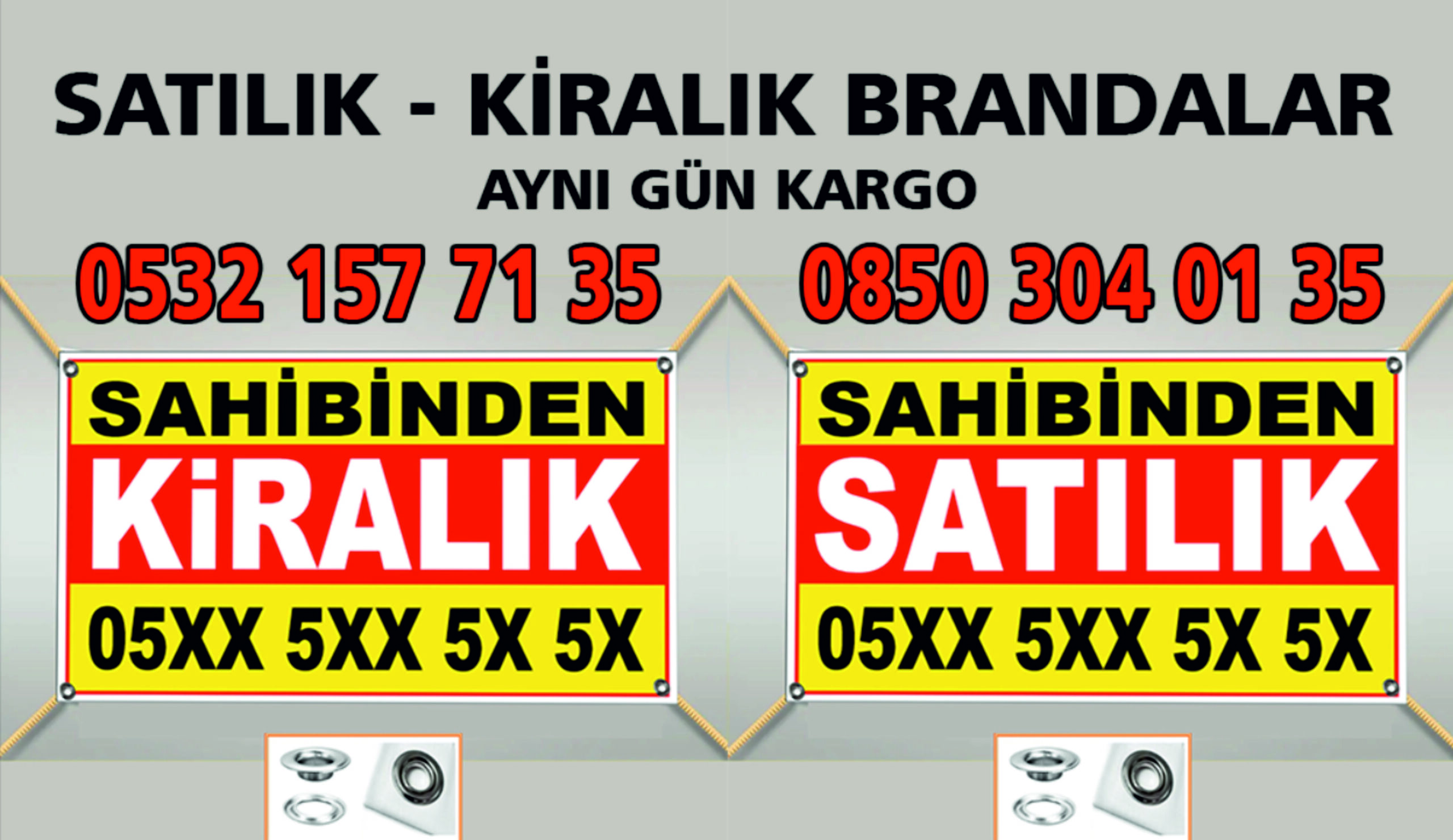 Satılık Kiralık Afiş Branda